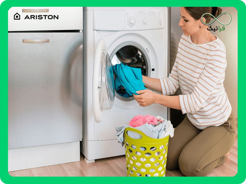 تخلیه فیلتر ماشین لباسشویی آریستون؛ باعث به موقع تخلیه شدن آب لباسشویی